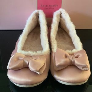 Kate Spade Pink Satin Bow Women's Shoes